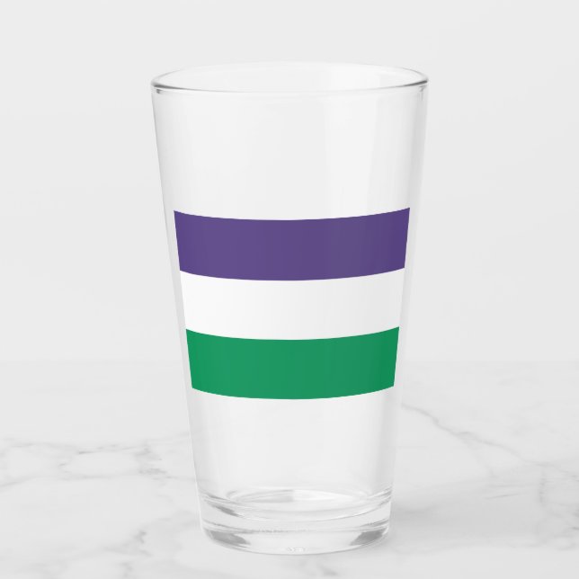 Suffragette Flagga Glaskopp (Framsida)