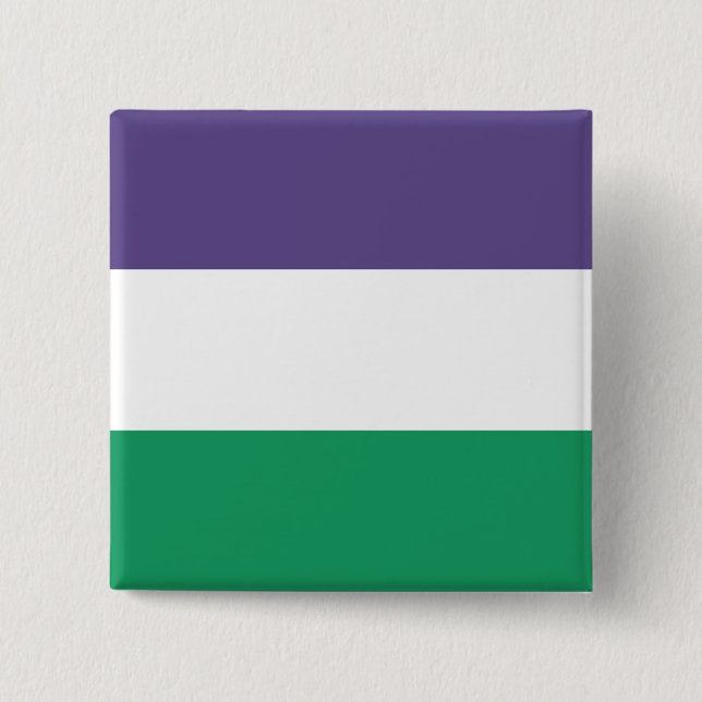 Suffragette Flagga Knapp (Framsida)