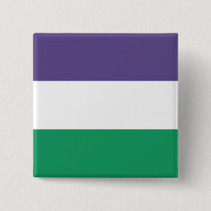 Suffragette Flagga Knapp