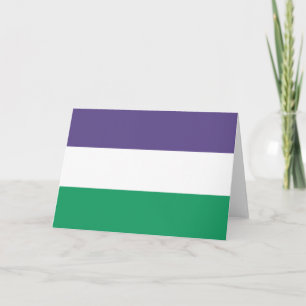 Suffragette Flagga Kort