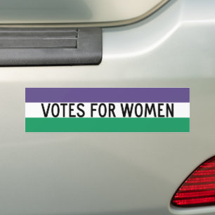 Suffragette Flagga Kvinnors rätt till fria val Bildekal