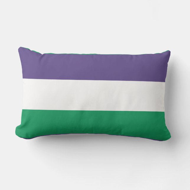 Suffragette Flagga Lumbarkudde (Framsida)