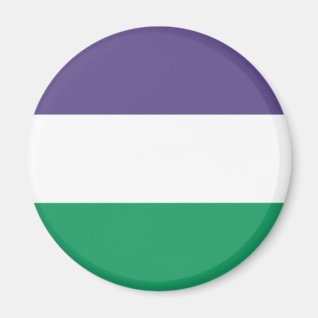 Suffragette Flagga Magnet (Framsidan)