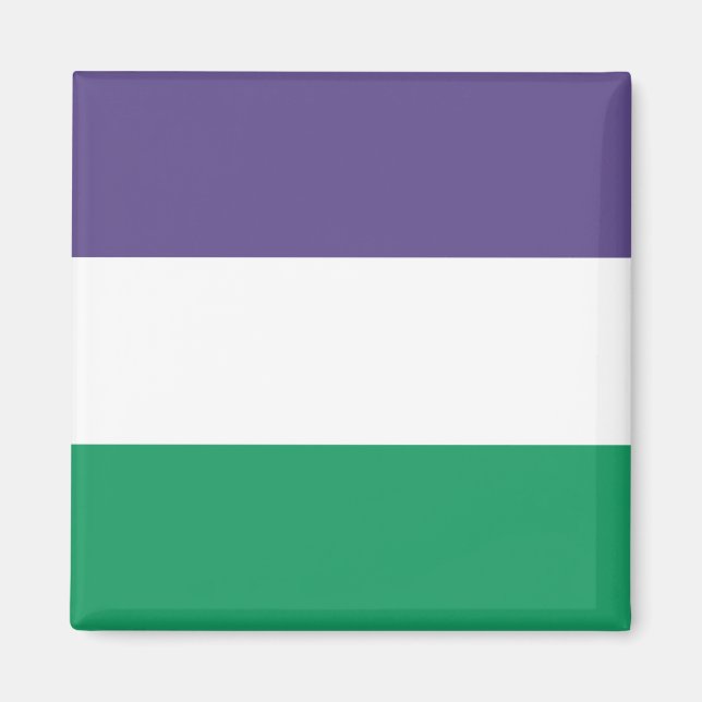 Suffragette Flagga Magnet (Framsidan)