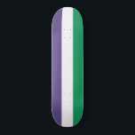 Suffragette Flagga Mini Skateboard Bräda 18,5 Cm<br><div class="desc">Denna utformning präglas av flagga från den rösträttsrörelse som under 1900-talet kämpade för högerna att rösta i offentliga val, som kallas kvinnlig rösträtt. Det var första gången som man kom överens om att "kväva rörelsen", men de berörda kvinnorna accepterade snart och tog över det nya namn som ett tecken på...</div>