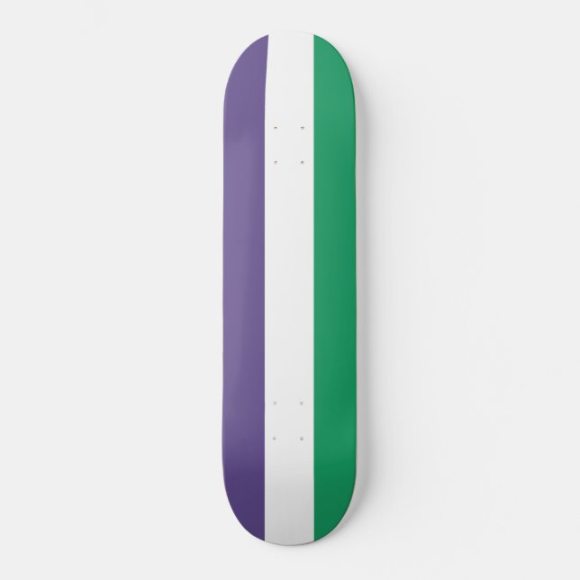 Suffragette Flagga Mini Skateboard Bräda 18,5 Cm (Framsida)