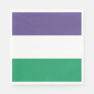 Suffragette Flagga Pappersservett
