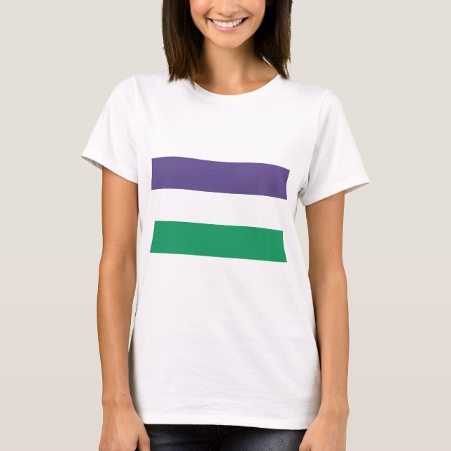 Suffragette Flagga T Shirt (Framsida)