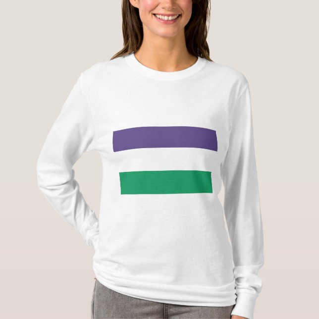 Suffragette Flagga T Shirt (Framsida)