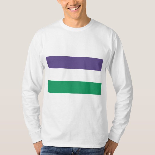 Suffragette Flagga T Shirt (Framsida)