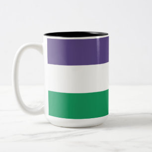 Suffragette Flagga Två-Tonad Mugg