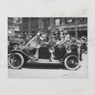 Suffragette Flower Sale, 1916 Vykort
