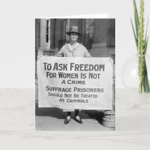 Suffragette for Alice Paul, 1917 Kort