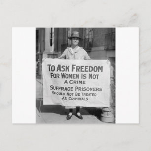 Suffragette for Alice Paul, 1917 Vykort