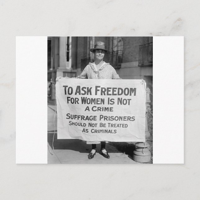 Suffragette for Alice Paul, 1917 Vykort (Framsida)