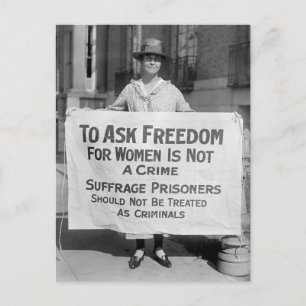 Suffragette for Alice Paul, 1917 Vykort