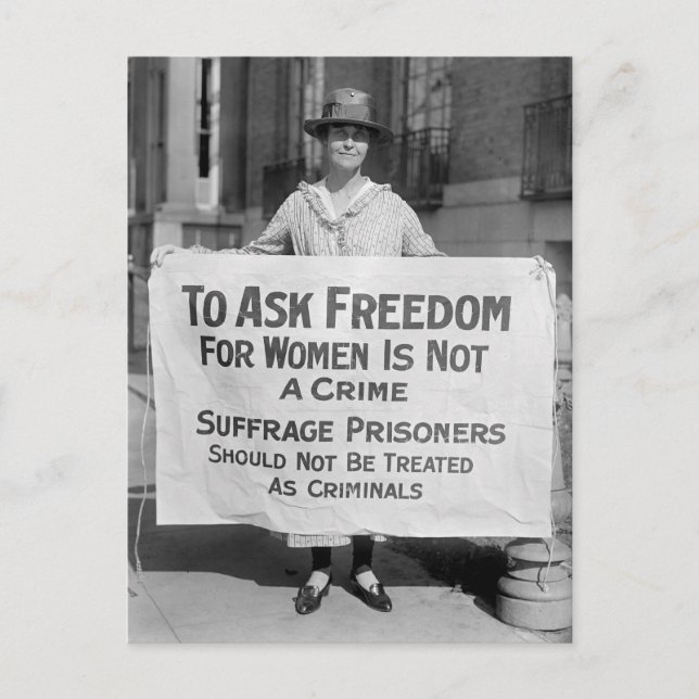 Suffragette for Alice Paul, 1917 Vykort (Framsida)