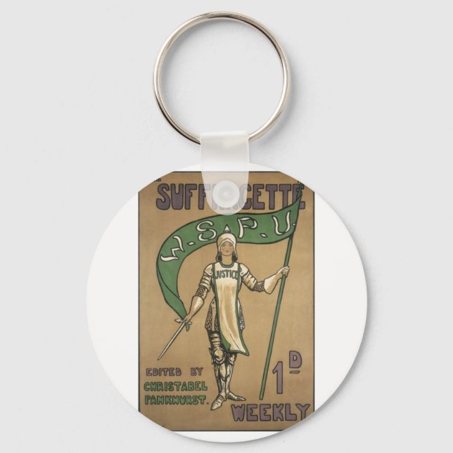 Suffragette Magazine Nyckelring (Framsida)