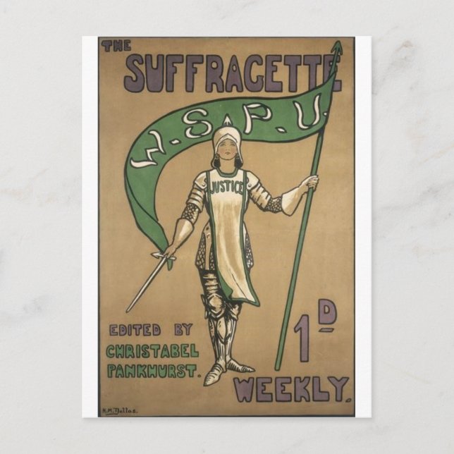Suffragette Magazine Vykort (Framsida)
