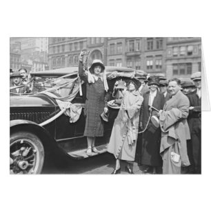 Suffragette Rosalie Jones 1924 Hälsningskort