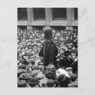 Suffragette träffar gatan: tidigt 1910-talet vykort