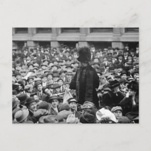 Suffragette träffar gatan: tidigt 1910-talet vykort