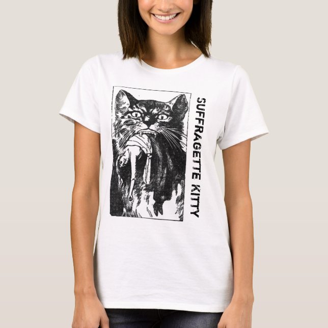 Suffragettekattungeutslagsplats Tee Shirt (Framsida)