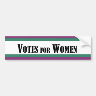 Suffragetten röstar för kvinnabildekal bildekal