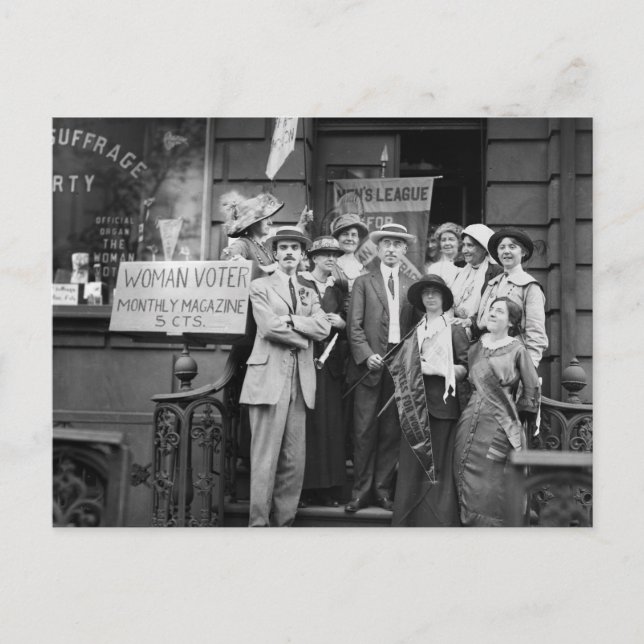 Suffragettes and their Manar, 1913 Vykort (Framsida)