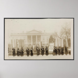 Suffragettes march på Washington Poster