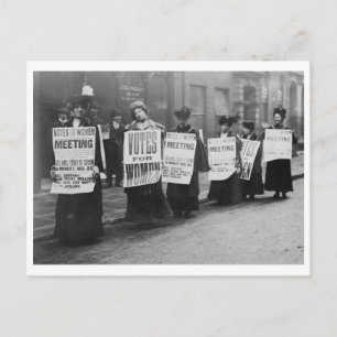 Suffragettes Omröstning om kvinnor i London Vykort