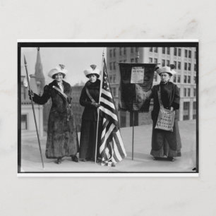 Suffragettes Omröstning om Kvinnor Pilgrim Blad Vykort
