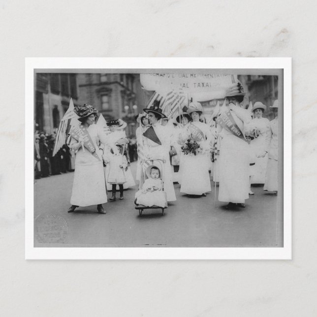 Suffragettes Omröstning om Vintagen Kvinnor Vykort (Framsida)