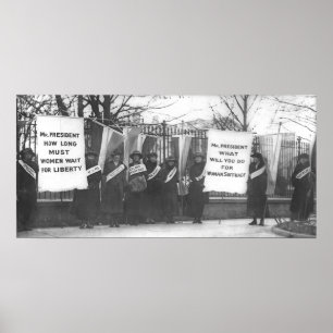 Suffragettes Picket, Vita huset Poster
