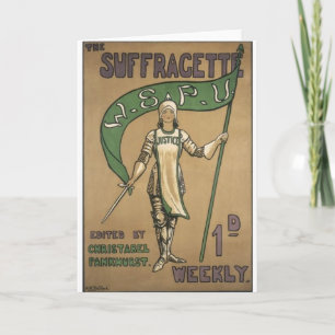 Suffragettetidskrift Kort