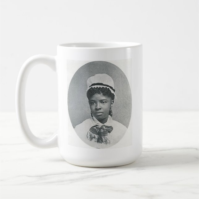 Suffragist Mary Eliza Mahonung 1st Black Nurse Kaffemugg (Vänster)