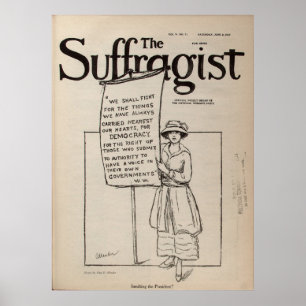 Suffragistkvinna rösträtt RightsJune 2 1917 Poster