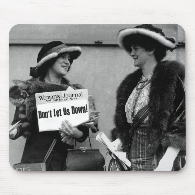 Suffragists: "Låt inte oss besegra" mousepad Musmatta (Framsidan)