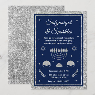 Sufganiyot & Sparkles Hanukkah-fest Inbjudningar