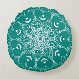 Sufi infinite eart mandala-kudde rund kudde