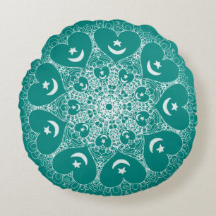 Sufi infinite eart mandala-kudde rund kudde