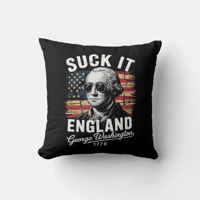 Sug det England 4 juli George Washington 1776 Kudde (Framsida)