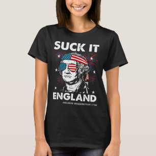 Sug det England Rolig 4 juli Tröja George-washin