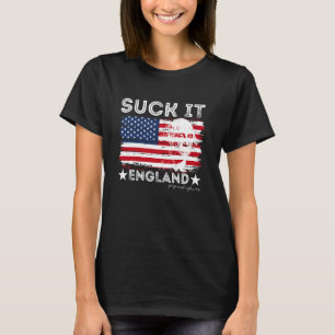 Sug det England Roligt 4 juli George Washinton T Shirt