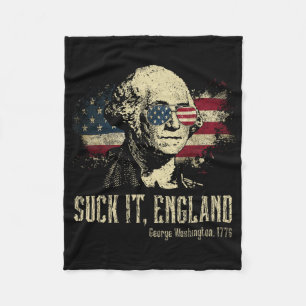 Sug det England Roligt George Washington 1776 Usa Fleecefilt