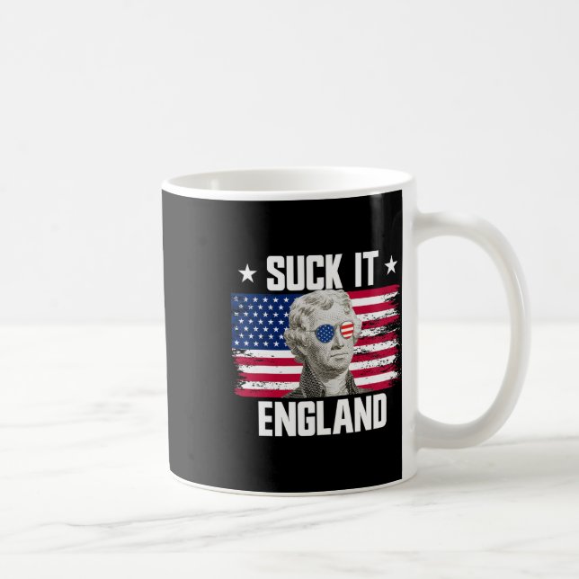 Sug det England Thomas Jefferson 4 juli  Kaffemugg (Höger)