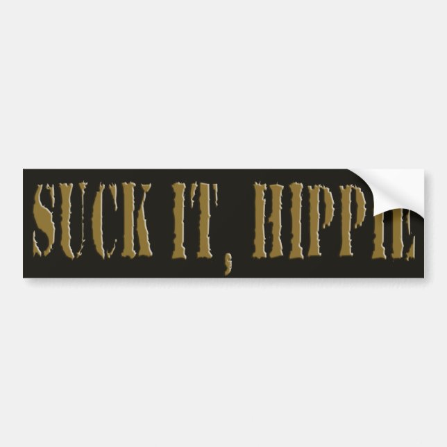 Sug det, hippie bildekal (Framsidan)