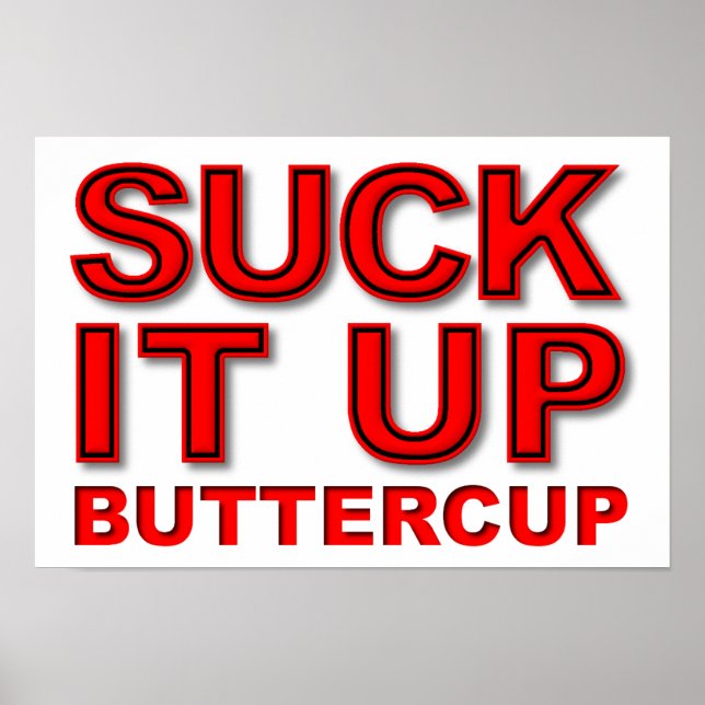 Sug det upp Buttercup Rolig Poster (Framsidan)