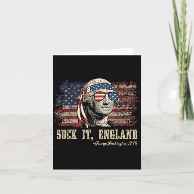 Sug england rolig 4 juli george washington kort (Framsida)