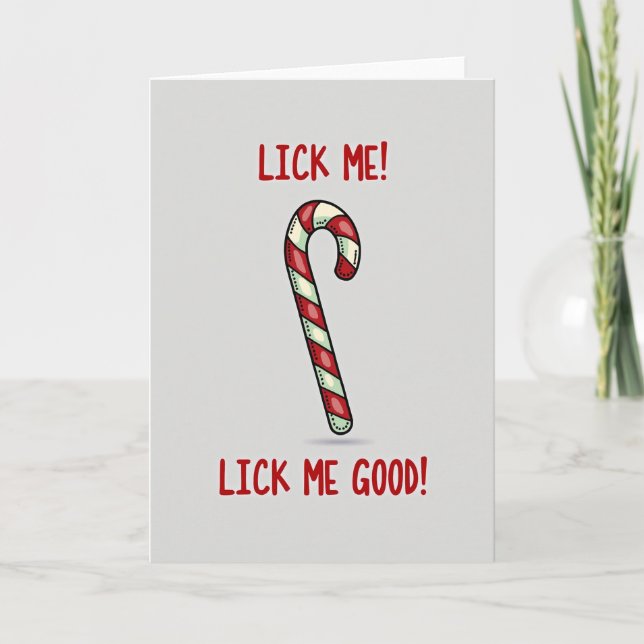 Sug mig god Julestokk Kort (Framsida)